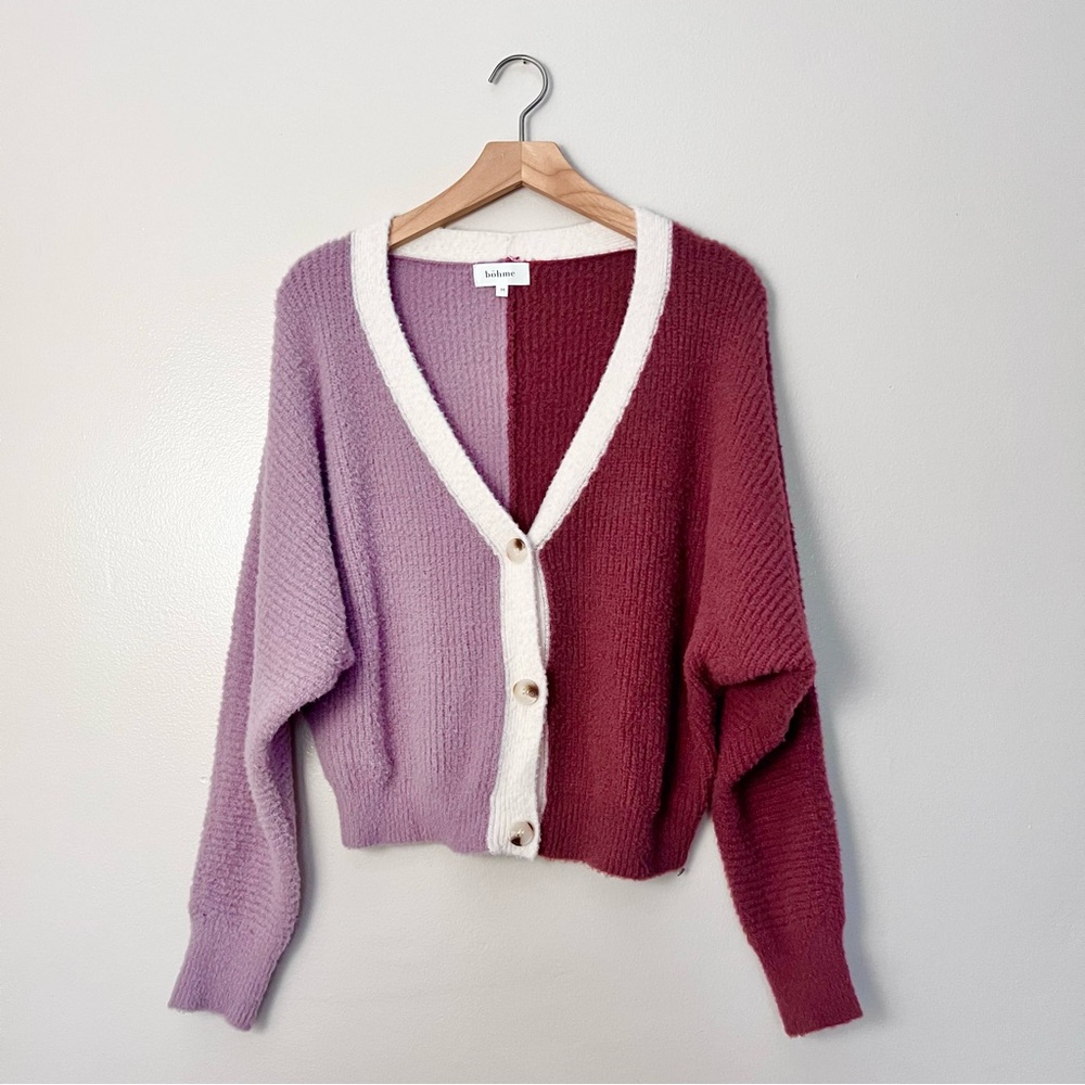 Böhme Lacey Colorblock Cardigan Sweater - Picture 3 of 13